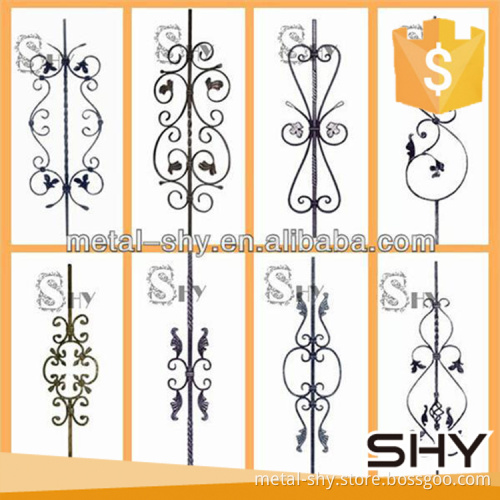 decorative forged steel wrought iron fence component